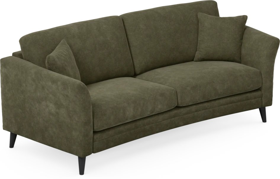Eden - 2,5-sits soffa svängd - Grön