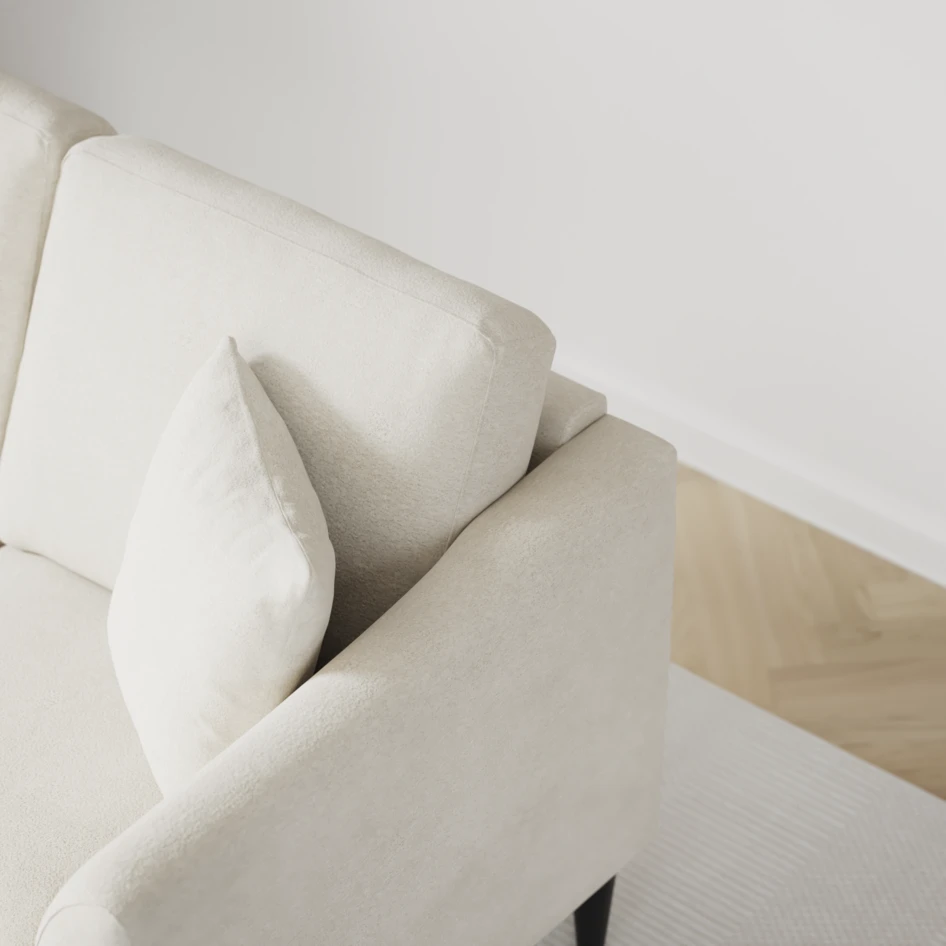Eden - 2,5-sits soffa - Vit