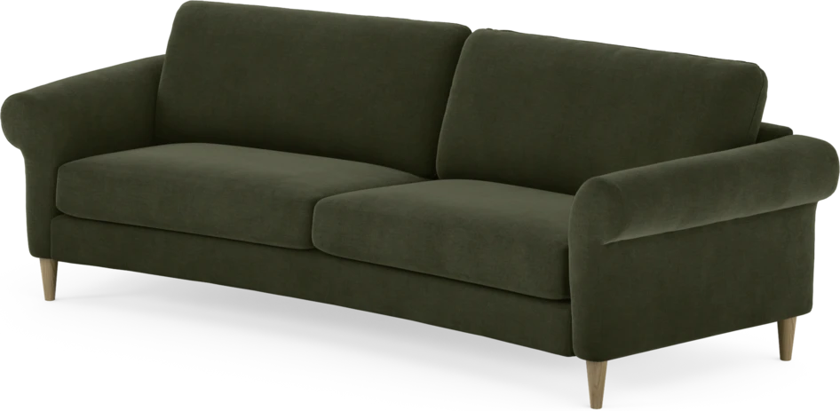 Bridge - 3-sits soffa svängd - Grön