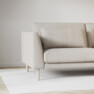 Willow - 3-sits soffa med divan vänster, fast klädsel - Beige