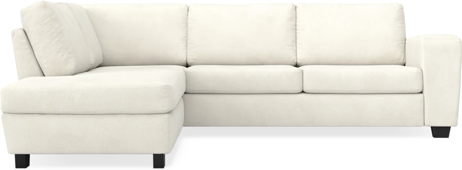 Friday - 2,5-sits soffa med divan vänster - Vit
