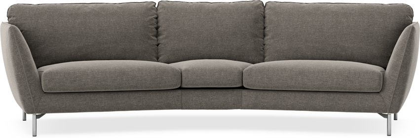 Madison - 3-sits soffa svängd, 90 cm - Grå