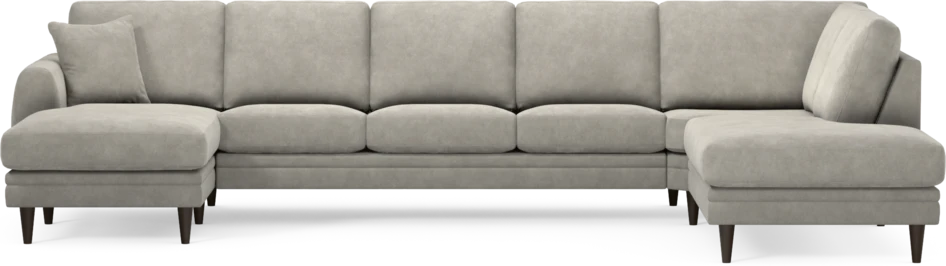 Eden - 3-sits soffa med schäslong vänster och divan höger - Grå