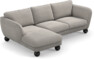 Madison Lux - 2-sits soffa med schäslong vänster - Grå