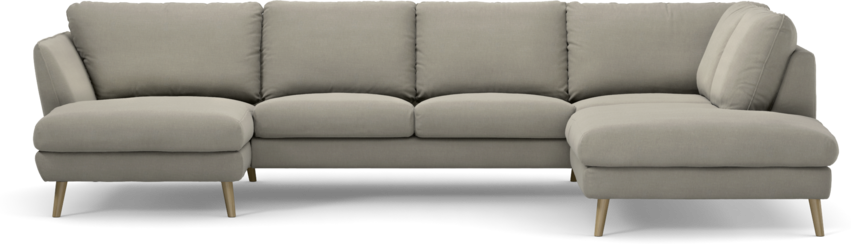 Madison - 2-sits soffa med schäslong vänster och divan höger - Grå