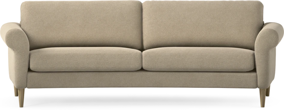 Bridge - 3-sits soffa svängd - Beige