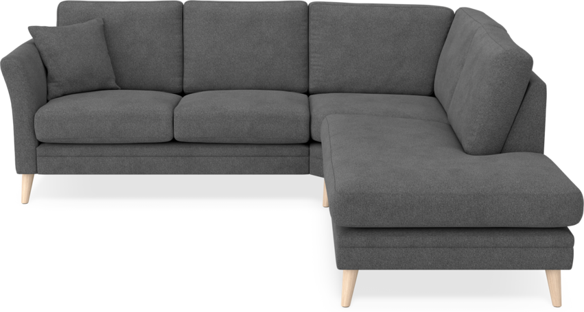 Eden - 2-sits soffa med divan - Svart
