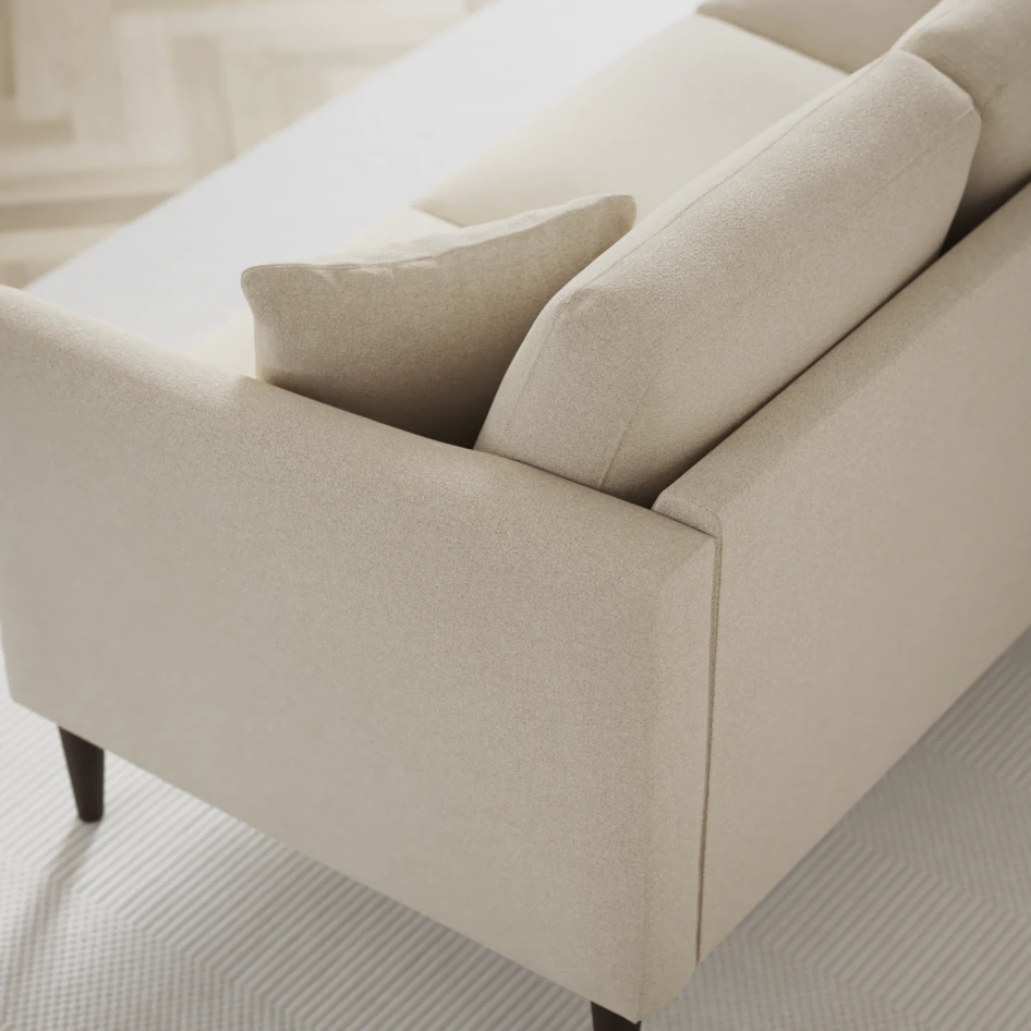 Eden - 3-sits soffa med schäslong vänster och divan höger - Beige