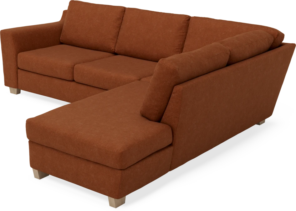 Friday - 2,5-sits soffa med divan höger - Orange