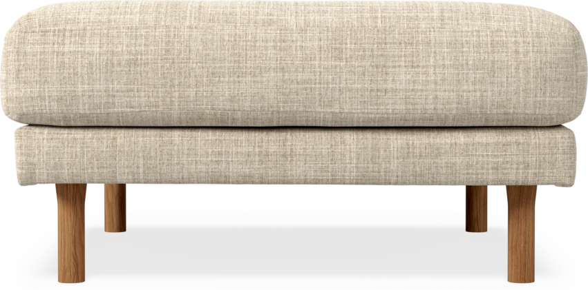 Willow - Fotpall, fast klädsel - Beige