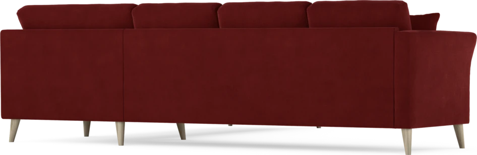 Eden - Hörnsoffa, 3+3-sits - Röd