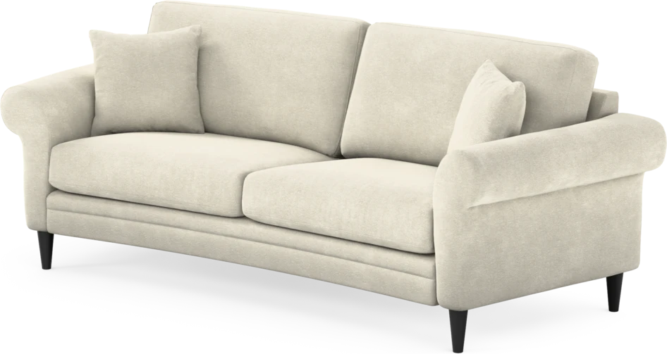 Eden - 2,5-sits soffa svängd - Vit