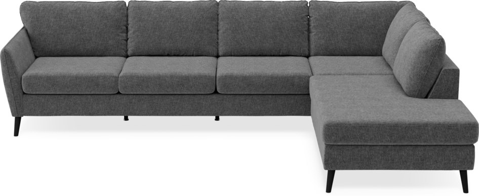 County - 3-sits soffa med divan höger - Grå