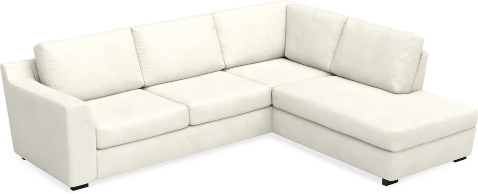 Friday - 2,5-sits soffa med divan höger - Vit