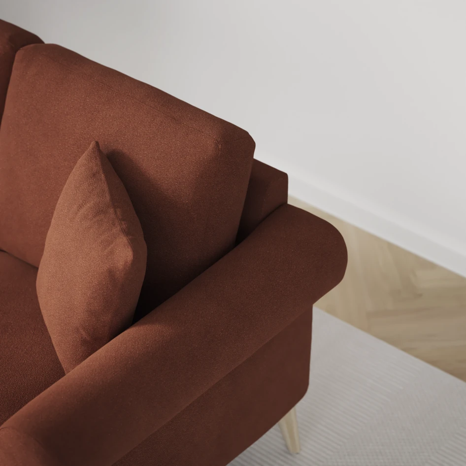 Eden - Hörnsoffa, 2+2-sits - Orange