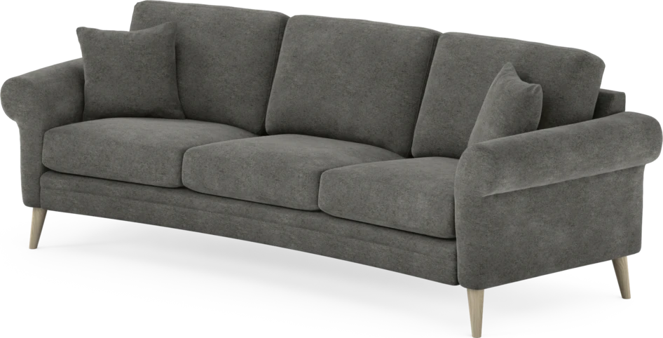 Eden - 3-sits soffa svängd - Grå