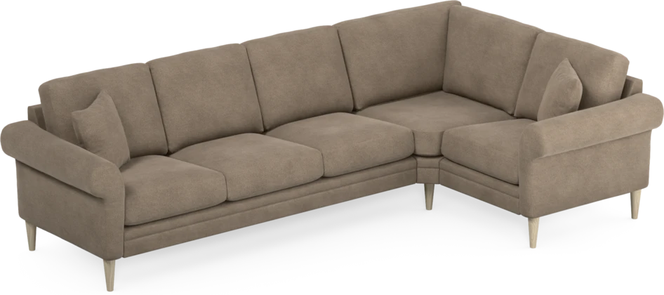Eden - Hörnsoffa, 3+1-sits - Brun