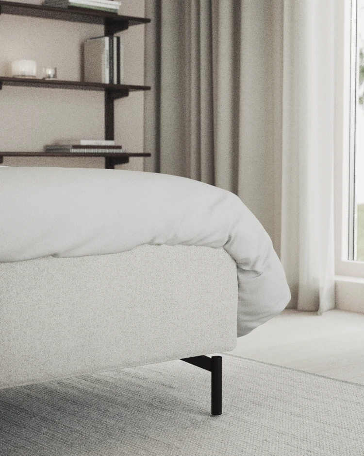 Delux Exclusive - Kontinentalsäng, enkelsäng 120 cm med bäddmadrass och sängben - inspiration