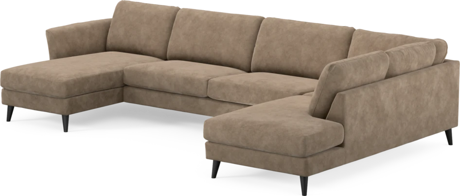 Bridge - 3-sits soffa med schäslong vänster och divan höger - Beige