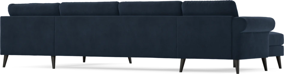 Bridge - 3-sits soffa med schäslong vänster och divan höger - Blå