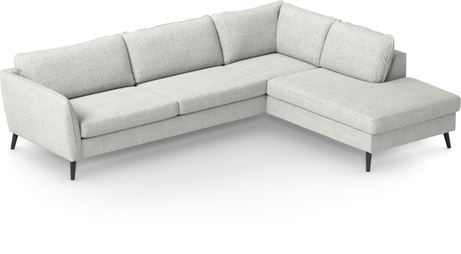 County - 2,5-sits soffa med divan höger - Grå