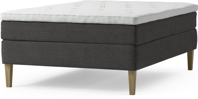 Delux Sense, Kontinentalsäng, enkelsäng 140 cm med bäddmadrass och sängben