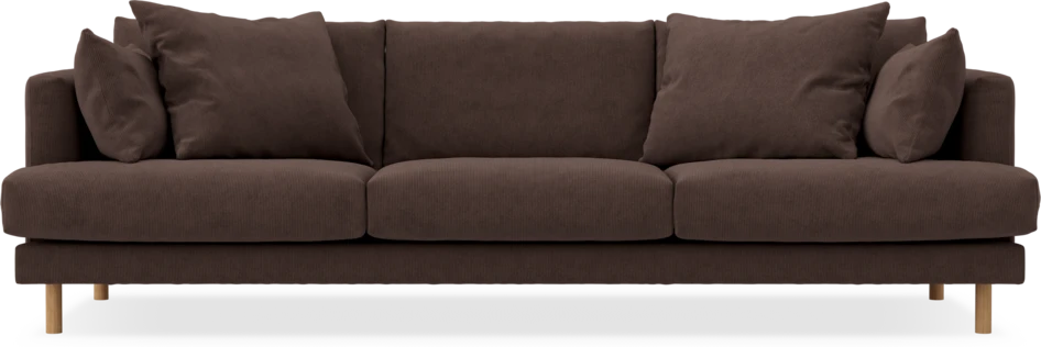 Harper - 4-sits soffa - Brun