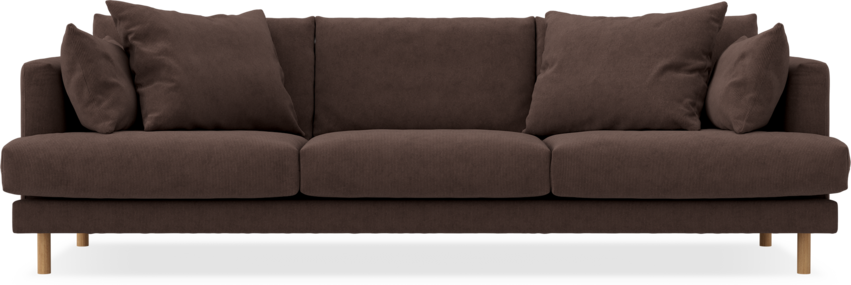 Harper - 4-sits soffa - Brun