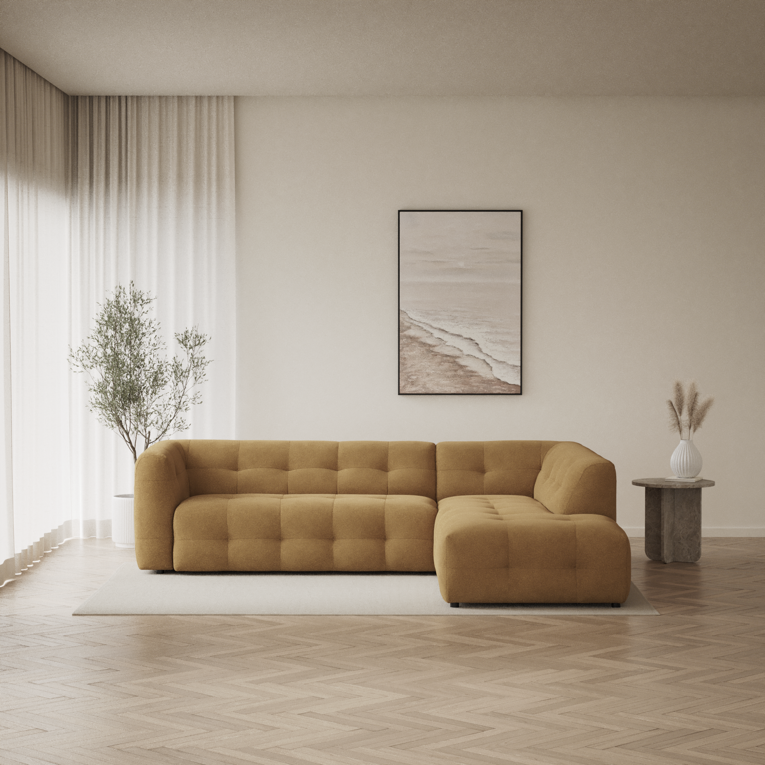 Bella - 3-sits soffa med divan höger - inspiration
