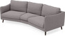 Madison - 3-sits soffa svängd, 90 cm - Grå