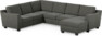 Friday - Hörnsoffa, 2+3-sits med schäslong höger - Grå