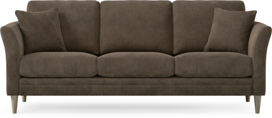 Eden - 3-sits soffa - Brun