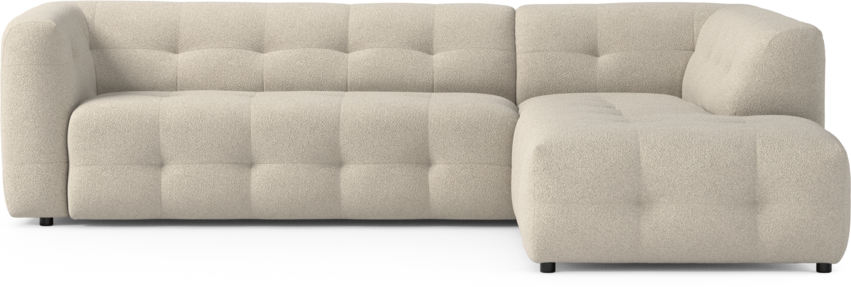 Bella - 3-sits soffa med divan höger - Beige