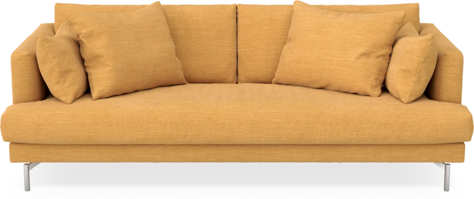 Harper - 3-sits soffa, hel dyna - Gul