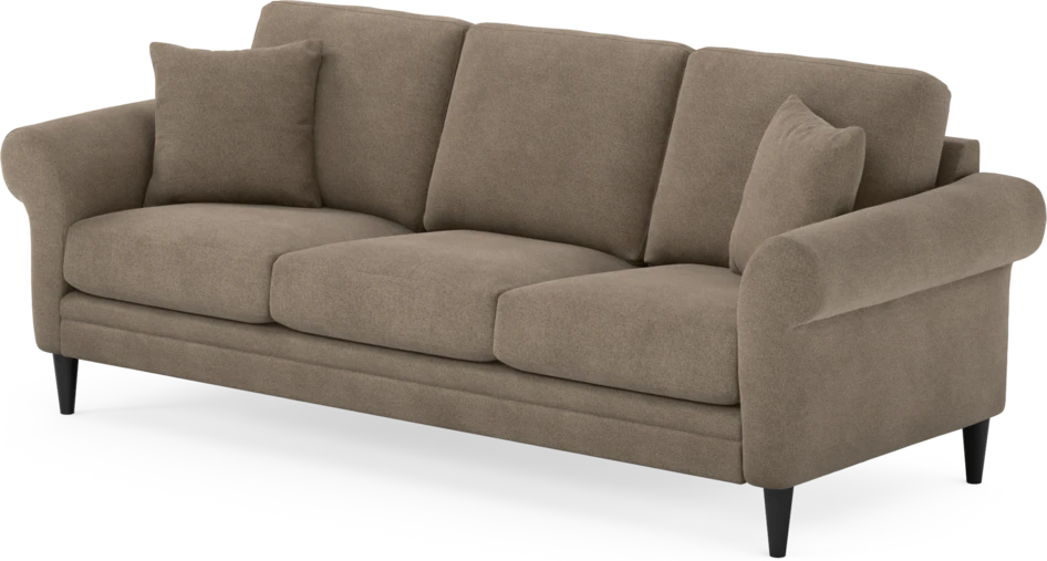 Eden - 3-sits soffa - Brun