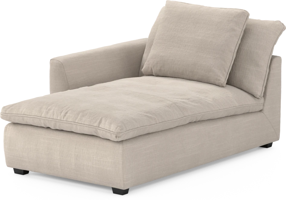 Bellora - Schäslong med armstöd vänster - Beige