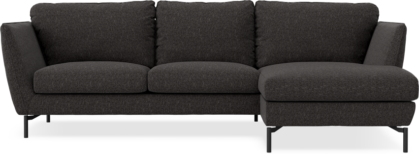 Madison - 2-sits soffa med schäslong höger - Svart
