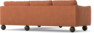 Madison Lux - 2-sits soffa med divan höger - Orange