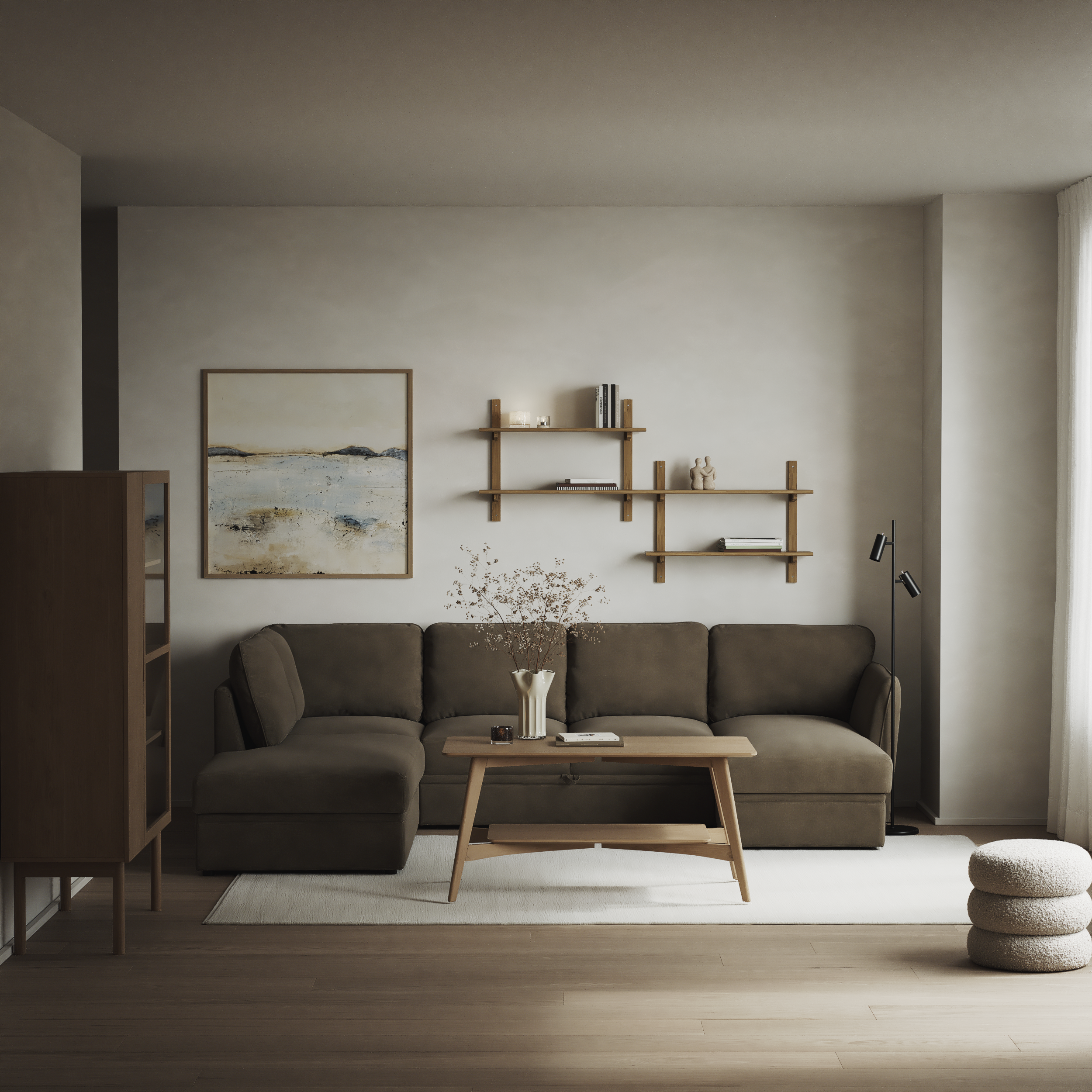 Öland - Bäddsoffa med divan vänster och schäslong höger - inspiration