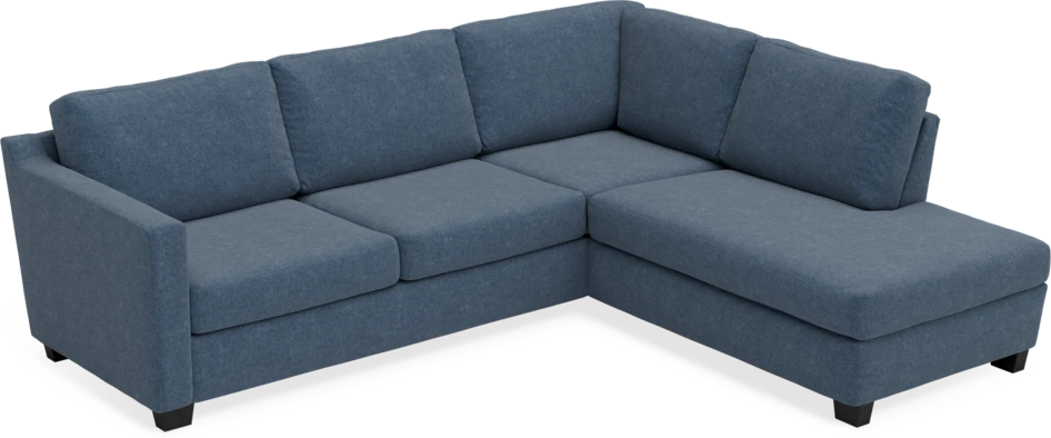 Friday - 2,5-sits soffa med divan höger - Blå