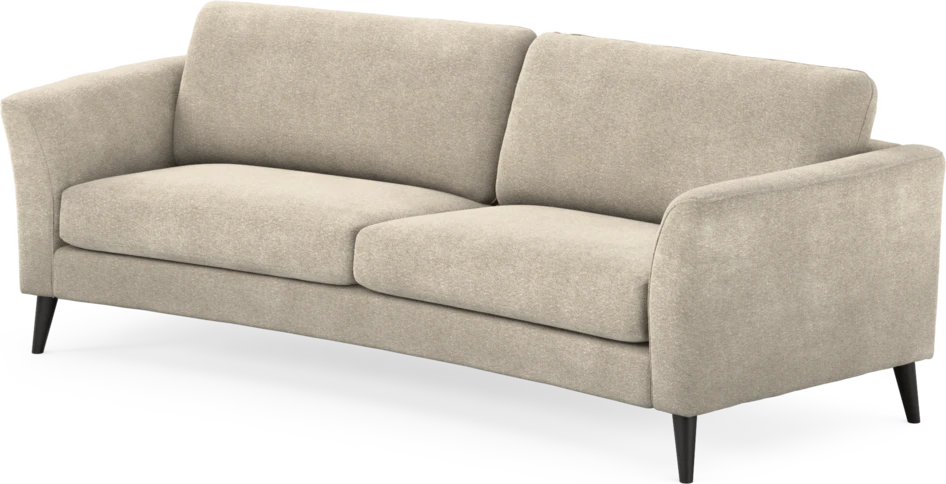 Bridge - 3-sits soffa svängd - Beige