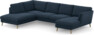 Madison Lux - 2-sits soffa med divan vänster och schäslong höger - Blå