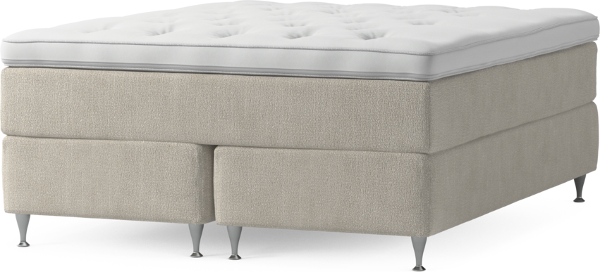 Delux Exclusive - Kontinentalsäng, dubbelsäng med bäddmadrass och sängben