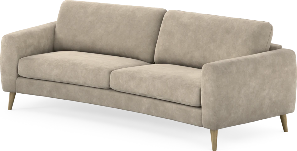 Bridge - 3-sits soffa svängd - Beige