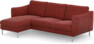 Madison Lux - 2-sits soffa med schäslong vänster - Rosa