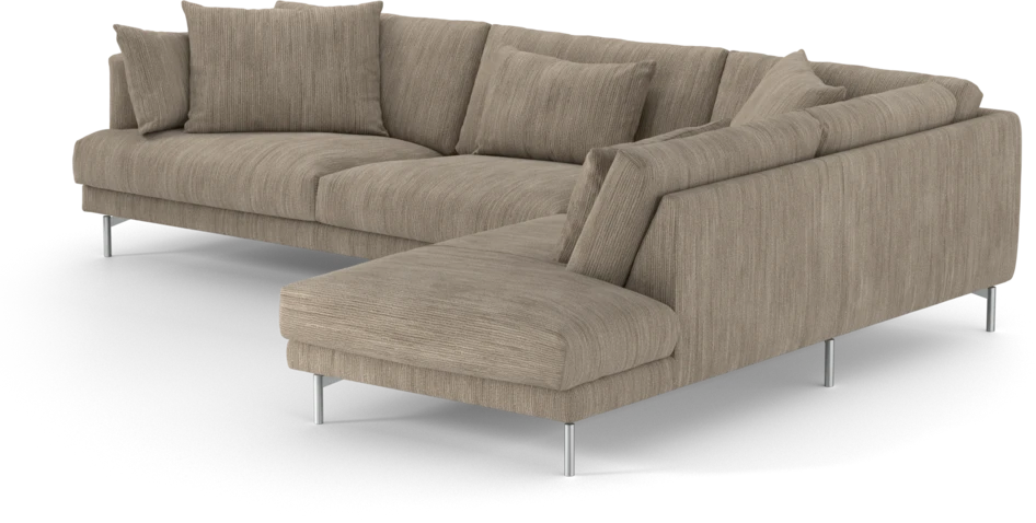 Harper - 3-sits soffa med divan höger - Beige