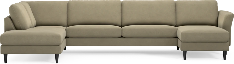 Bridge - 3-sits soffa med divan vänster och schäslong höger - Beige