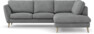 Madison Lux - 2-sits soffa med divan höger - Vit