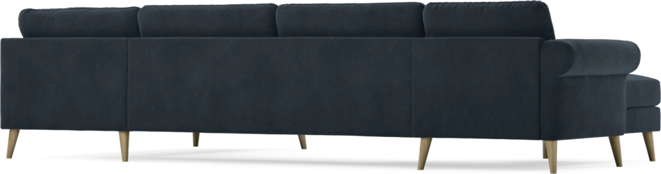 Bridge - 3-sits soffa med schäslong vänster och divan höger - Blå