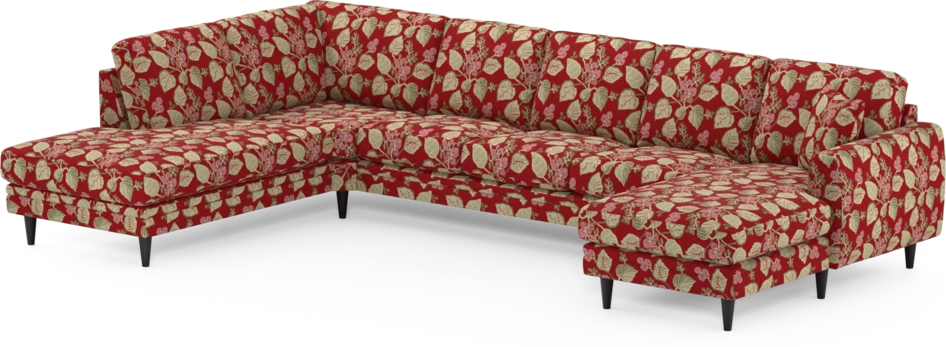 Eden - 3-sits soffa med divan vänster och schäslong höger - Flerfärgad